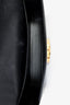 Celine 2022 Black Smooth Leather 'Claude' Triomphe Shoulder Bag