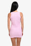 Pre-loved Chanel™ 2023 Pink Interlocking CC Mini Dress Size 36
