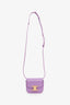 Celine Purple Leather Mini Triomphe Claude Belt Bag