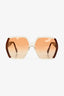 Gucci Oversized Hexagon Tortoiseshell-Acetate Sunglasses