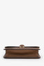 Valentino Brown Leather Rockstud Shoulder Bag