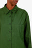 Reformation Green Cotton 'Will' Oversized Button-Up Top Size S