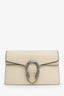 Gucci Cream Leather Super Mini Dionysus Crossbody