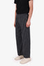 Balenciaga Black/White Striped Poplin Lounge Pants Size 44