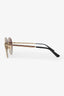 Gucci Brown/Gold Aviator Frame Sunglasses