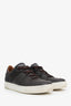 Ermenegildo Zegna Brown Leather Low Top Sneakers Size 9 Mens