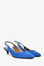 Hermès Blue Suede Slingback Heels Size 39