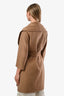'S Max Mara Beige Wool Cucito A Mano Mid Length Coat Size 0