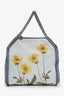 Stella McCartney Blue/Yellow Denim Floral Embroidered Crossbody Bag