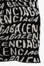 Balenciaga Black/White Wool Logo Scarf
