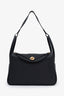 Hermès 2019 Black Clemence Leather Lindy 30 with GHW