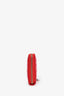 Christian Dior 2011 Red Cannage Patent Leather Lady Dior Zippy Wallet