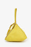 Jil Sander Yellow Leather Pyramid Wristlet