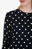 Comme des Garcons Navy/White Wool Polka Dot Sweater Size L