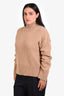 Frame Beige Wool 'Swingy' Turtleneck Sweater Size M