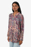 Ba&sh Multi-Colour Paisley Print Button Up Shirt Size 0