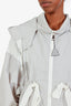 Moncler Grey/White Nylon Drawstring Windbreaker Size 0