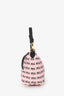 Miu Miu Pink Re-Nylon Logo Print Pattern Mini Bag