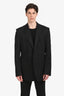 Versace Black Cotton Blend Suit Jacket Size 54 Mens