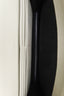 Saint Laurent White Grained Leather Wallet on Chain