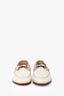 Brunello Cucinelli 2022 White Leather Suede Distressed Boat Shoes Size 45 Mens