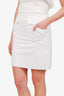 Prada Cream Pocket Detail Mini Skirt Size 38