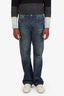 Gucci Blue Denim Straight Leg Horsebit Jeans Size 34 Men's
