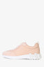 Hermès Pink/White Leather Bouncing Sneakers Size 38