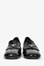 Prada Black Patent Leather Logo Block Square Toe Heels Size 42