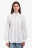 Burberry London White Cotton Button Collared Shirt Size M