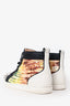 Christian Louboutin Multicolour Printed Patent Leather Lou Pik Pik High Top Sneakers Size 43.5 Mens