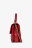 Pre-loved Chanel™ 2017 Burgundy Lambskin Leather CC Trendy Small Top Handle