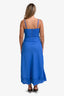 Jason Wu Blue Linen Blend Eyelet Cropped Top + Asymmetrical Skirt Set Size 6