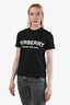 Burberry Black Cotton Short Sleeve Logo T-Shirt Size S