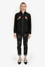Stella McCartney Black Denim Star Printed Straight Leg Jeans Size 28