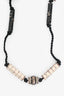 Pre-loved Chanel™ Gold Toned Paris Shanghai CC Cylinders Necklace