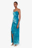Cinq a Sept Blue Velvet 'Renee' Midi Dress Size 0