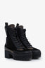 Louis Vuitton Brown Suede Leather Monogram Boots Size 36.5