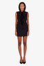 Christian Dior Black Wool Silk Mini Skirt Size US 2