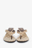 Gucci Beige GG Canvas Vittoria Thong Size 41.5