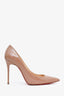 Christian Louboutin Nude Patent Leather Heels Size 38.5