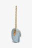 Louis Vuitton Blue Denim and Leather Mini Bum Bag with Strap & Chain