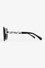 Pre-loved Chanel™ Black Square Frame Crystal Logo Sunglasses
