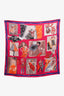 Hermès Pink/Orange Silk J'aime Mon Carré Scarf 70cm
