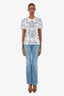 Just Cavalli Blue Distressed Bootcut Jeans Size 29