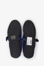 Alaïa Navy Leather-Trimmed Fishnet Ballet Flats Size 39