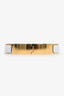 Hermès Gold Toned/White Enamel Clic H Bangle
