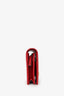 Gucci Red Leather GG Marmont Card Case