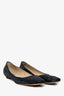 Jimmy Choo Multicolour Glitter Fabric Flats Size 41
