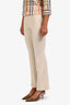 Gucci Beige Flare Logo Pants Size 38